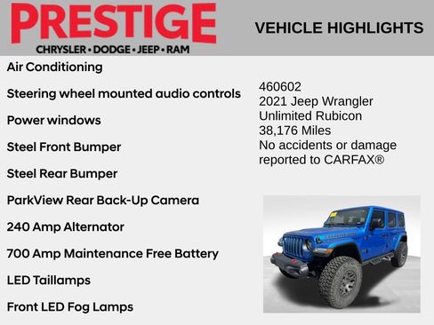 Used 2021 Jeep Wrangler Unlimited Rubicon AWD/4WD image 4