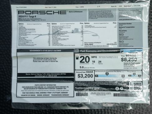 Used 2024 Porsche 911 Targa 4 w/ Sport Package AWD/4WD image 21