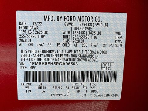 Used 2023 Ford Explorer Limited w/ Limited Technology Package AWD/4WD image 37