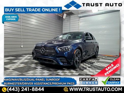 Used 2021 Mercedes-Benz E 450 4MATIC Sedan image 1