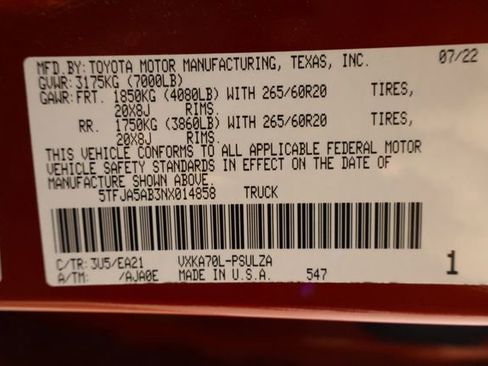 Used 2022 Toyota Tundra Limited image 36