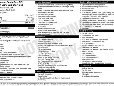 Used 2022 Hyundai Santa Cruz SEL Premium w/ Launch Package AWD/4WD image 33