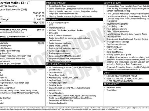 Used 2023 Chevrolet Malibu LT w/ Driver Confidence Package FWD image 6