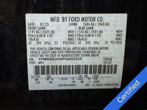 Certified 2023 Ford Explorer Timberline w/ Timberline Technology Package AWD/4WD image 18