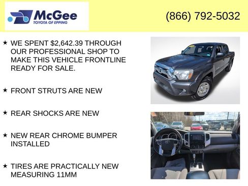 Used 2015 Toyota Tacoma 4x4 Double Cab w/ SR5 Package image 8