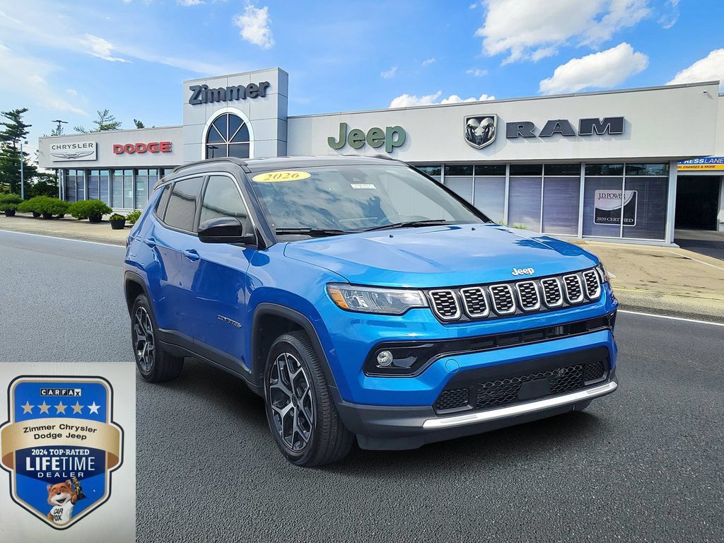 Certified 2026 Jeep Compass Limited w/ Mopar All Weather Package AWD/4WD image 1