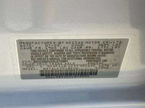 Used 2025 Nissan Versa S w/ Trunk Package FWD image 34