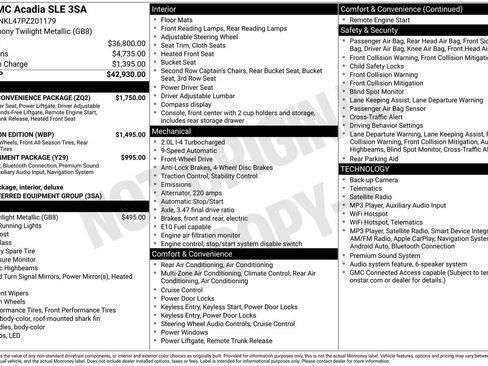 Used 2023 GMC Acadia SLE w/ Driver Convenience Package FWD image 33