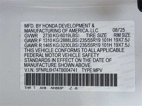 Certified 2026 Honda Odyssey Sport-L image 33