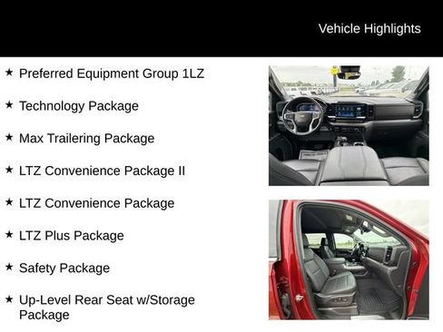 Used 2024 Chevrolet Silverado 1500 LTZ w/ Technology Package AWD/4WD image 12