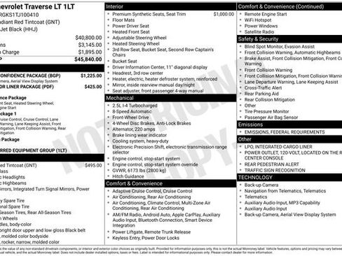 New 2026 Chevrolet Traverse LT w/ Driver Confidence Package image 2