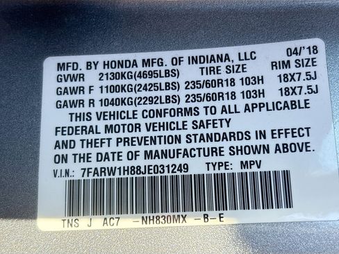 Used 2018 Honda CR-V EX-L image 27