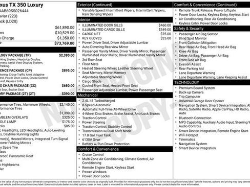 Used 2025 Lexus TX 350 AWD w/ Technology Package image 15