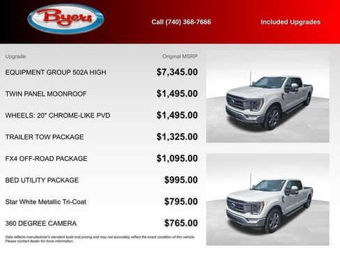 Used 2022 Ford F150 Lariat w/ Equipment Group 502A High AWD/4WD image 5