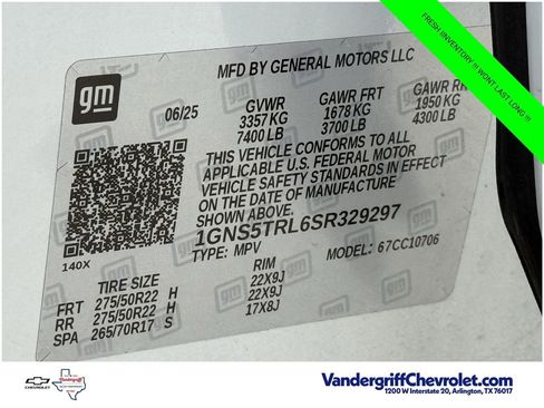 Used 2025 Chevrolet Tahoe High Country RWD image 26