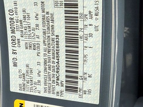 New 2025 Ford Bronco Sport Badlands w/ Sasquatch Badlands Package image 33