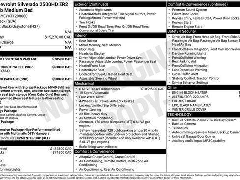 New 2026 Chevrolet Silverado 2500 ZR2 w/ LPO, Dark Essentials Package AWD/4WD image 11