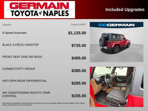 Used 2012 Jeep Wrangler Sahara w/ Connectivity Group AWD/4WD image 5