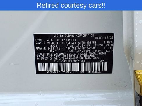 Certified 2025 Subaru Crosstrek 2.5i Sport w/ Crosstrek Mirror Package AWD/4WD image 10
