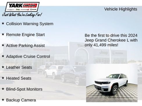 Certified 2024 Jeep Grand Cherokee L Limited w/ Luxury Tech Group II image 13