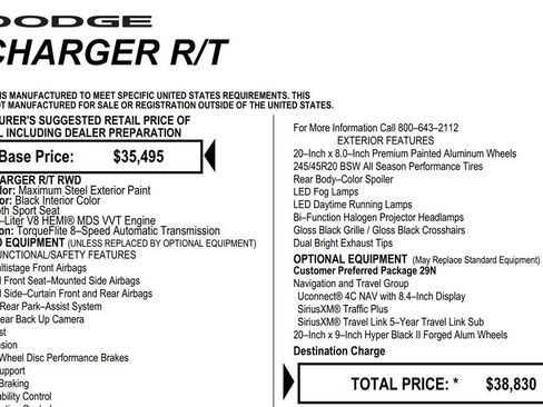 Used 2018 Dodge Charger R/T w/ Navigation & Travel Group image 19