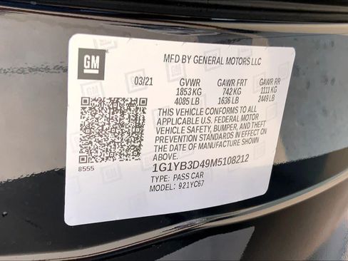 Used 2021 Chevrolet Corvette Stingray Preferred Conv w/ Battery Protection Package RWD image 34