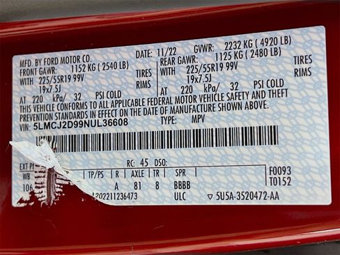 Used 2022 Lincoln Corsair Reserve w/ Elements Package image 36