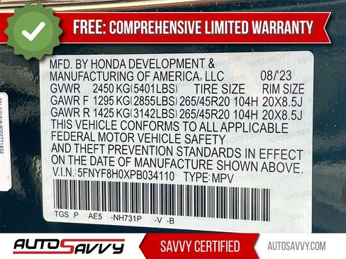 Used 2023 Honda Passport Elite image 32