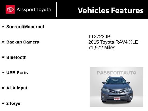 Used 2015 Toyota RAV4 XLE AWD/4WD image 10