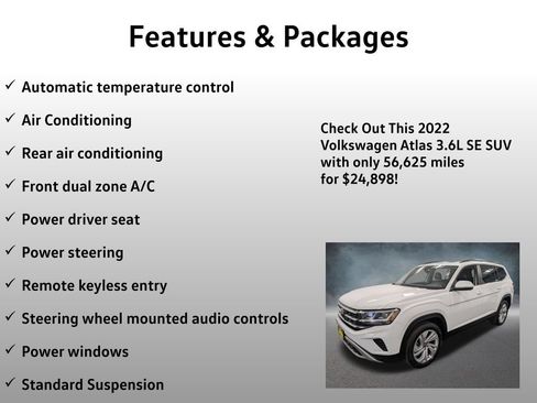 Used 2022 Volkswagen Atlas SE AWD/4WD image 8