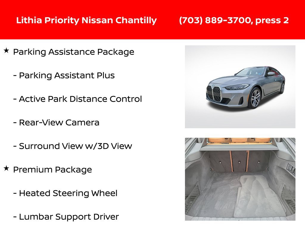 Used 2023 BMW 430i Gran Coupe xDrive w/ Premium Package AWD/4WD image 12