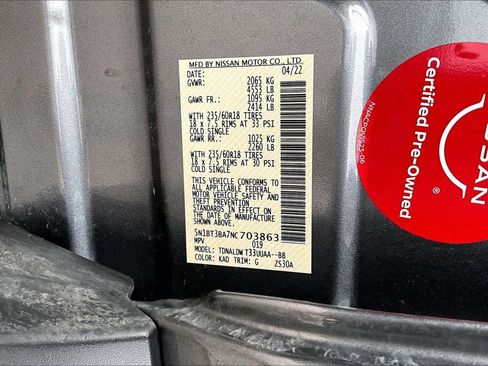 Certified 2022 Nissan Rogue SV w/ SV Premium Package FWD image 37
