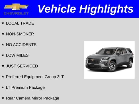 Used 2023 Chevrolet Traverse LT w/ LT Premium Package FWD image 2