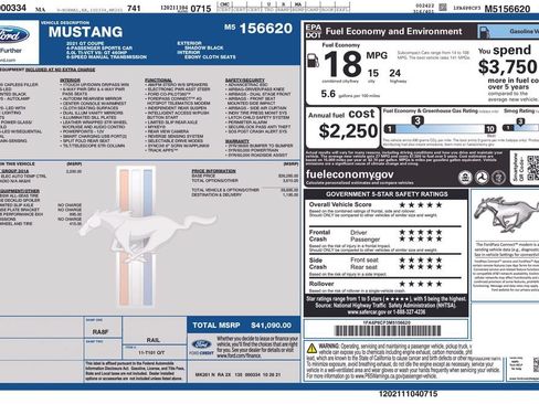 Used 2021 Ford Mustang GT w/ Equipment Group 301A RWD image 4