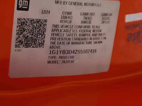 Used 2025 Chevrolet Corvette Stingray Preferred Conv w/ Z51 Performance Package image 26