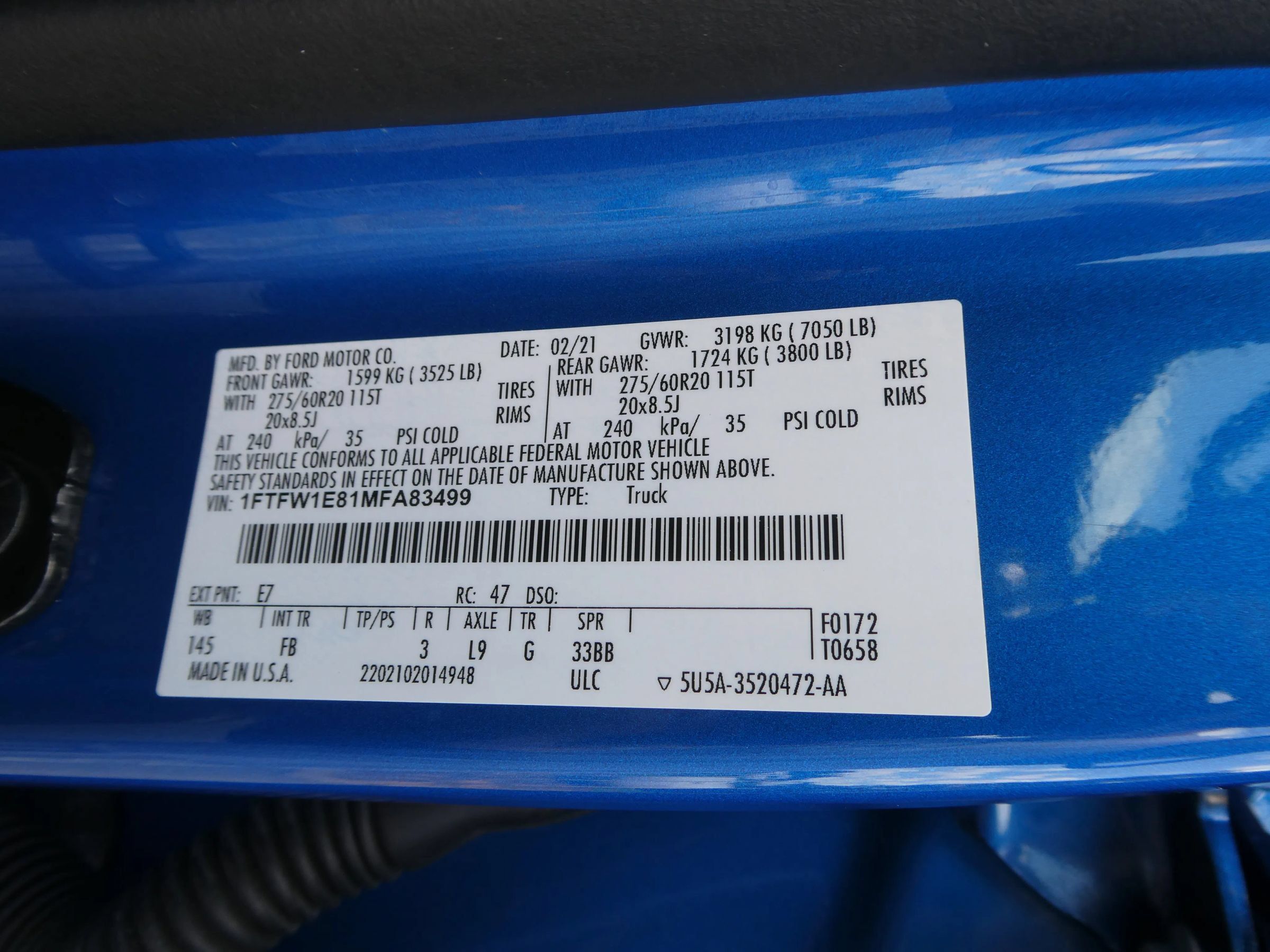 Used 2021 Ford F150 XLT w/ Equipment Group 302A High AWD/4WD image 7