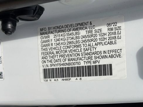 Used 2022 Honda Pilot Touring image 34