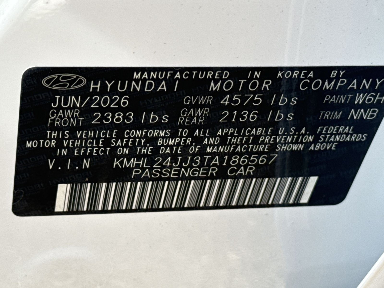 New 2026 Hyundai Sonata Blue FWD image 28