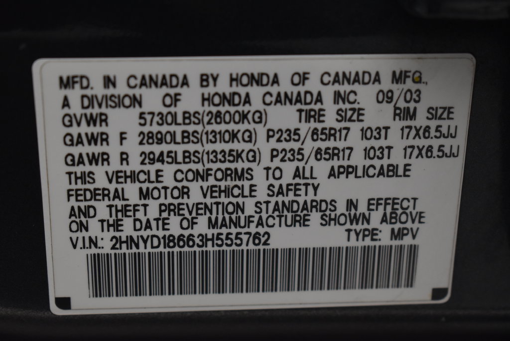 Used 2003 Acura MDX Touring AWD/4WD image 38