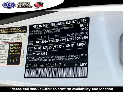 Used 2012 Mercedes-Benz ML 350 4MATIC image 19
