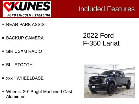 Used 2022 Ford F350 Lariat w/ Lariat Ultimate Package AWD/4WD image 3