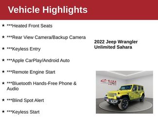 Used 2022 Jeep Wrangler Unlimited Sahara w/ LED Lighting Group video 3