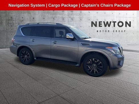 Used 2019 Nissan Armada Platinum w/ Captain's Chairs Package AWD/4WD image 1