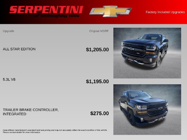 Used 2017 Chevrolet Silverado 1500 LT w/ All Star Edition AWD/4WD image 4
