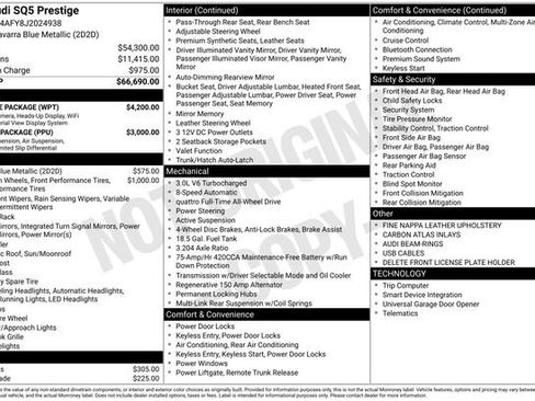 Used 2018 Audi SQ5 Prestige w/ Prestige Package image 42