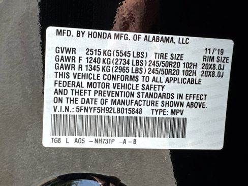 Used 2020 Honda Pilot Touring image 36