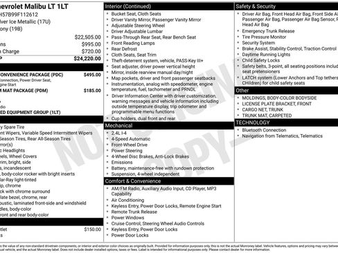 Used 2009 Chevrolet Malibu LT w/ Power Convenience Package FWD image 24