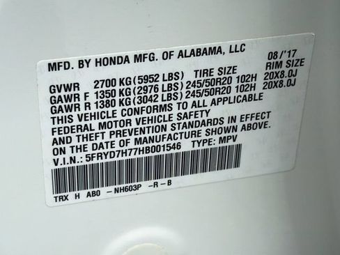 Used 2017 Acura MDX Sport Hybrid w/ Advance Pkg AWD/4WD image 40