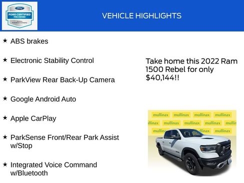 Used 2022 RAM 1500 Rebel w/ Rebel Level B Equipment Group AWD/4WD image 19