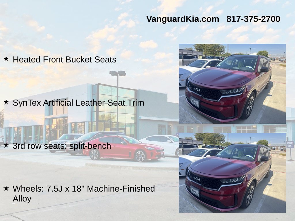 Certified 2023 Kia Sorento S w/ Panoramic Sunroof Package FWD image 8